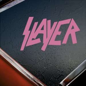  Slayer Heavy Metal Rock Pink Decal Truck Window Pink 