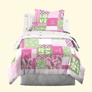  John Deere Girls Twin Quilt Bedding Set: Home & Kitchen