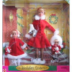 com Barbie   Holiday Sisters Gift Set w Stacie, Barbie & Kelly Dolls 