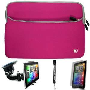  Case Sleeve with Extra Pocket // Fits Anywhere// for HTC Flyer 