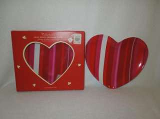   Barn Kids Valentines Heart Shaped Melamine Plates Set of 4 NIB  