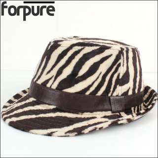   Faux Fur Brown Fedora mens & womens Fedora winter hat hats  