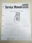 panasonic service manual rq 160a s 160s microcassette tape recorder