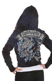 Red Chapter Ladies Strength Courage Ambigram Hoodie