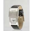 fendi silver insignia sliding diamond face with leather strap watch