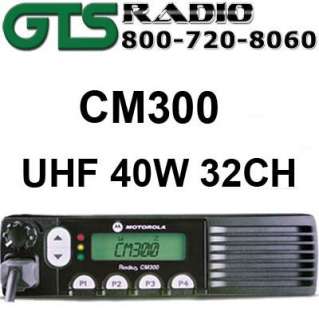MOTOROLA RADIUS CM300 UHF 40W 32CH MOBILE 2 WAY RADIO  