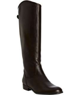 Ciao Bella dark chocolate leather Toni back zip riding boots 