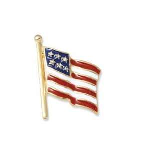   Eyeglass holder pin   American Flag pin