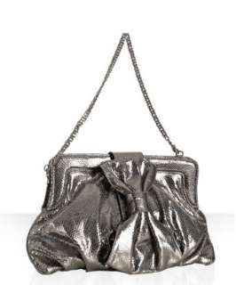 Be&D gunmetal embossed leather Clara convertible bag   up to 