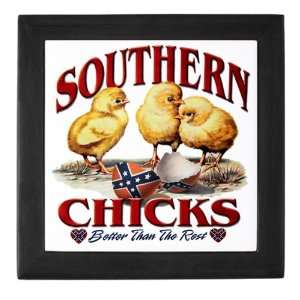 Keepsake Box Black Rebel Flag Southern Chicks Better Than the Rest