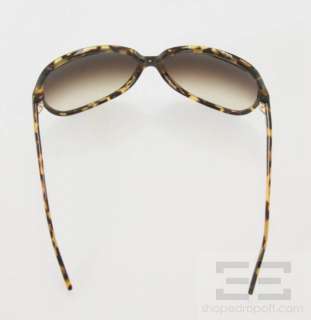 Oliver Peoples Brown Tortoise Large Frame Chelsea Sunglasses  