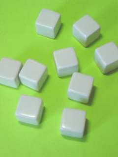 Blank White 6 Sided Dice (3), 19mm, Great for Crafts  