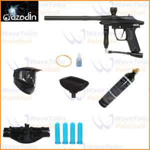 Azodin Kaos Black Paintball Marker Gun 4+1 9oz MEGA Combo  