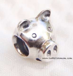 NEW Authentic PANDORA 925 Silver PIG Charm Bead RETIRED #790214  
