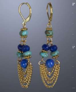 Rachel Reinhardt turquoise and gold chain link Fiesta small 