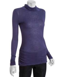 Rebecca Beeson pinot jersey ruched turtleneck top
