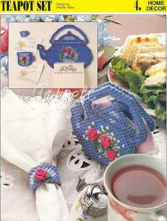 Teapot Set, Annies plastic canvas patterns  