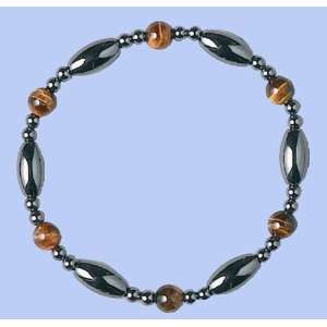  Magnetic Hematite Bracelet TIGERS EYE (brown) Jewelry