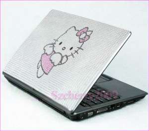 Hello Kitty Notebook Laptop Bling Crystal Sticker Skin  