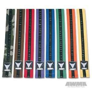  Karate/Martial Arts Rank Belts with Black Stripe: Sports 