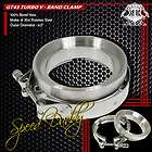   ZINC COAT TURBO INTERCOOLER DOWNPIPE EXHAUST PIPE V BAND CLAMPS+FLANGE