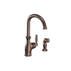  Moen Single Handle Kitchen Faucet with Side Spray 7735ORB 