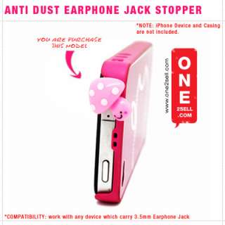 Anti Dust Stopper 3.5mm Earphone Jack Plug Cap for iPhone 4 / 4S 