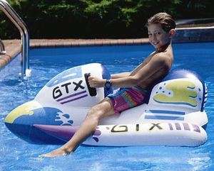 Kid Inflatable Jet Ski Floating Pool Ride On Toy  