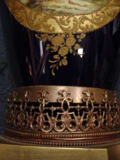 Great Antique Limoges porcelain table lamp # 06863  