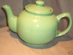 Vintage Retro Green Ceramic Coffee Tea Pot  