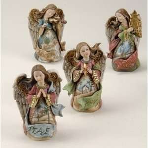   of 4 Josephs Studio Nativity Scene Painted Christmas Angel Figures 7