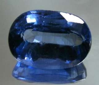 Fine 10.3Ct Synthetic Blue Sapphire Oval Faceted Gemstone  