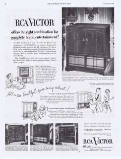 1952 VINTAGE AD   RCA VICTOR TELEVISION 11 8  
