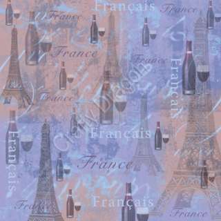 12 x 12 SCRAPBOOKING PAPER / RED WINE ~ FRANCE  