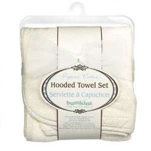  Organic Hooded Towel Set Natural Baby