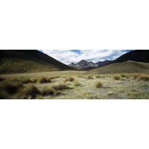 Clouds over a Mountain Range, Central Otago, Lindis Pass, Otago Region 