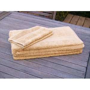   Bath Sheet Towel Set 100% Egyptian Cotton Gold