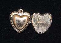 Vintage Avon Rhinestone Gold Tone Heart Locket 5362  