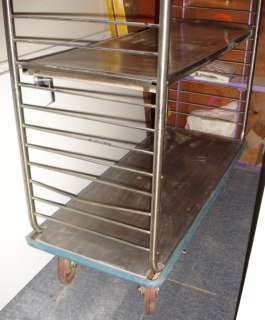   Steel Hospital/Restaurant/Shop Large Metal Rolling Storage Cart  