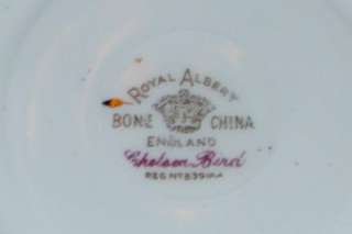 ROYAL ALBERT Bone China Tea Cup & Saucer CHELSEA BIRD  
