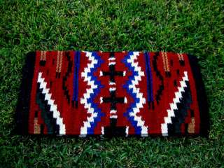 HORSE WOOL WESTERN SHOW TRAIL SADDLE BLANKET PAD RUST RED TACK RODEO 