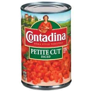 Contadina Roma Style Petite Cut Diced Tomatoes 14.5 oz (Pack of 12)