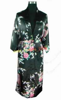 AAPeacock Kimono Bath Robe Night Gown Sleepwear WRD 03AA  