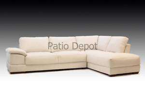MODERN TWO PIECE LEATHER SECTIONAL SOFA SET AFFLUENCE  