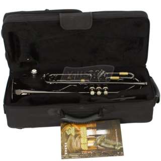 Brand new Bb Trumpet Black Nickel Plating with Mouthpiece High Quality 