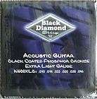 Black Diamond Coated Acoustic X Light Strings