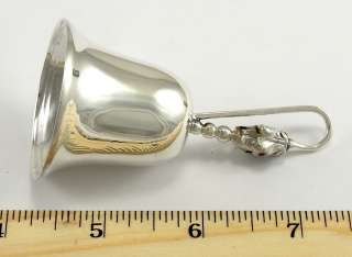 Sterling Silver Bell 3 1/4 Long by 1 5/8 Wide Estate  
