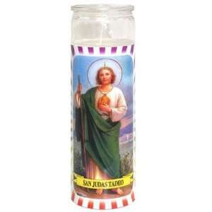  Religious Candle San Judas White Case Pack 12   715550 