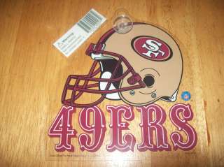 SAN FRANCISCO 49ERS WINDOW DECAL W/ SUCTION CUP    