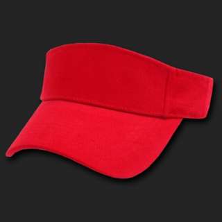   Cotton Golf Tennis Plain Adjustable Sun Visor Cap Caps Hat Hats  